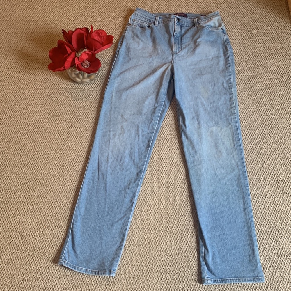 🌹80’s Gloria Vanderbilt • Amanda High - Waisted Strait Leg Blue Jean •